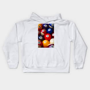 Billard Balls Close Up Kids Hoodie